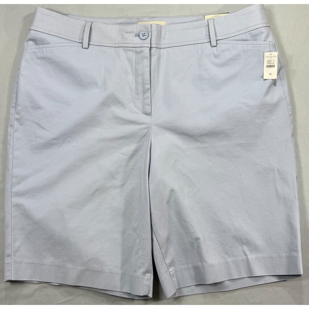 NWT Talbots Simply Flattering Light Blue Bermuda Shorts 16